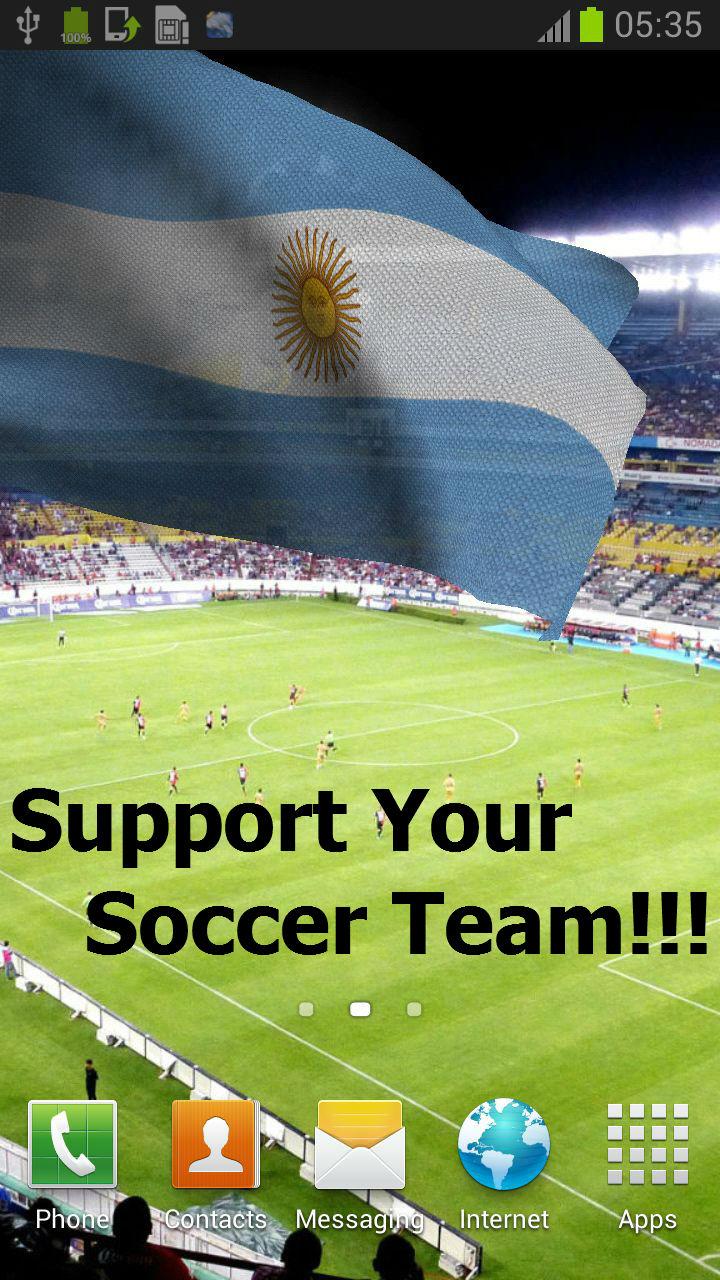 Android application 3D Argentina Flag + screenshort