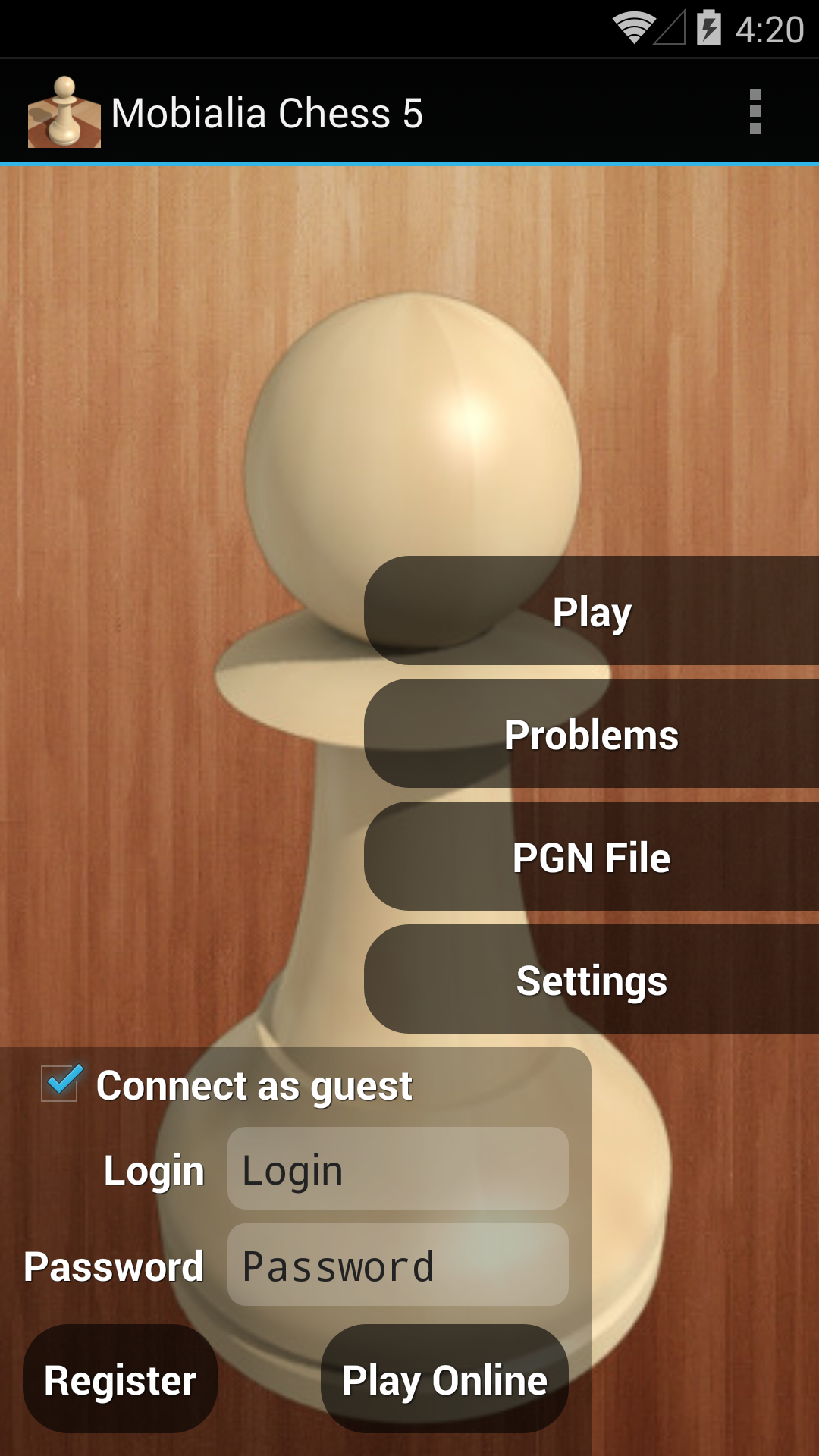 Android application Mobialia Chess screenshort