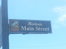 Historic Main Street sign 