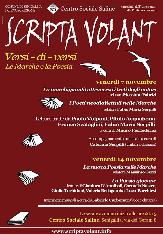 Scripta Volant - Versi-di-versi - Le Marche e la Poesia (manifesto)
