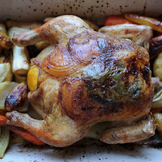 Lemon and Onion Roasted Chicken