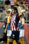 Omar Arellano festejando gol a Houston Dynamo, Superliga 2008