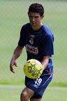 Jonny Magallón antes del juego en contra de Dorados