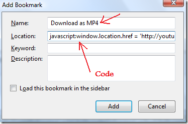 AddingBookmark