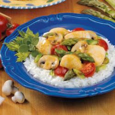 Scallops and Asparagus Stir-Fry