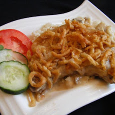 Smothered Pork Chops With Gravy and Rice
