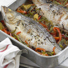 Whole Roasted Fish Basquaise Recipe