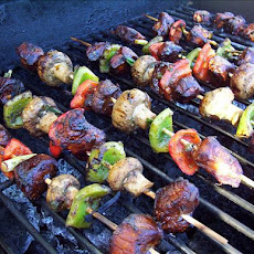 Skewered Five Spice Pork (Oamc) With Vegetables