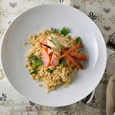 Beets and Carrots with Couscous and Harissa Yogurt