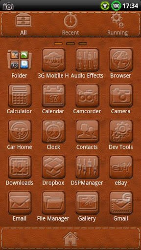 【免費個人化App】Leather GO Launcher EX Theme-APP點子