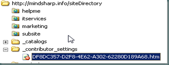 Contributor Setting File