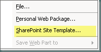Site Template Option Using SPD