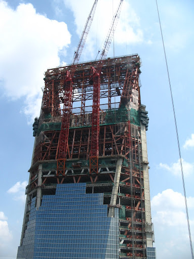 Shanghai World Financial Center under construction, Shanghai