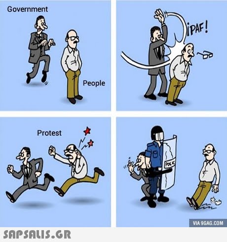 Government pAF! People Protest VIA 9GAG.COM 