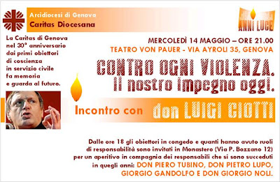 Don Ciotti a Genova