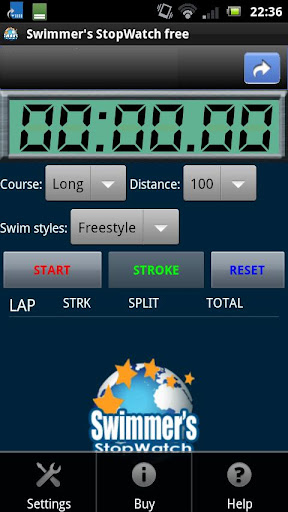 Swimmer's StopWatch free