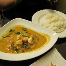 Thai Shrimp Curry with Chopped Lettuce and Basil-Lime Couscous