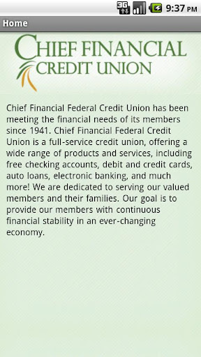 Chief Financial Credit Union