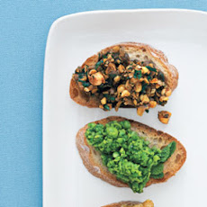 Walnuts and Parmesan Bruschetta