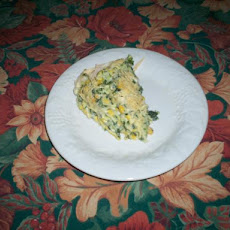 Zucchini-Sweet Corn-Ricotta-Quiche