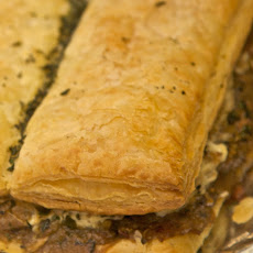 Caramelized Onion, Thyme, Proscuitto and Goat Cheese Tart