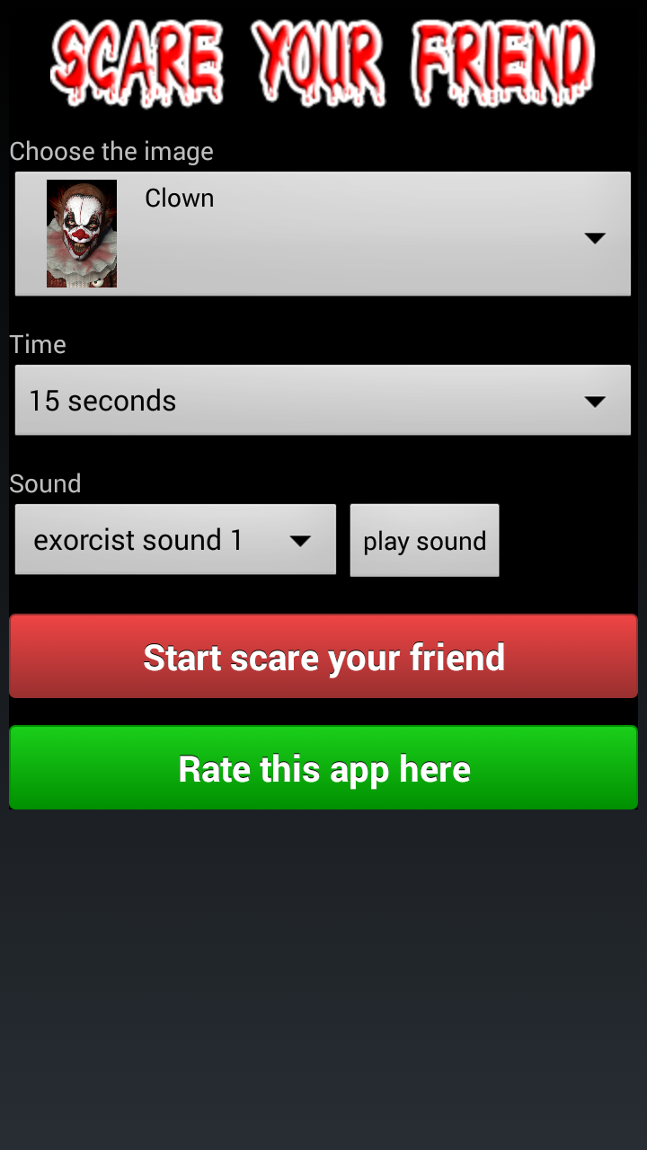 Android application Scare Your Friends - JOKE! screenshort