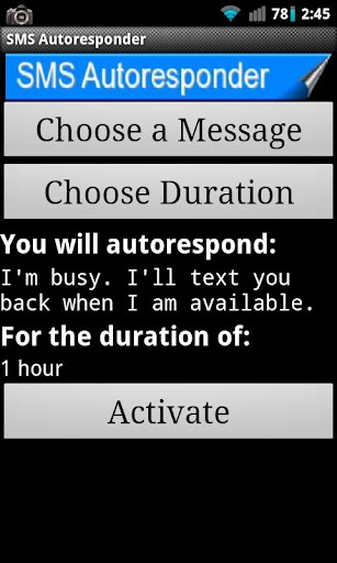 Text Auto Responder Lite