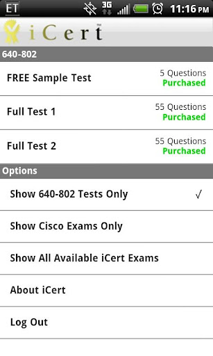 iCert Practice Exam for CCNA