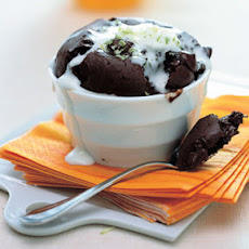 Dark Chocolate-Lime Souffles