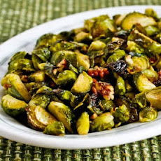 Roasted Brussels Sprouts with Pecans (with or without Gorgonzola Cheese)