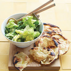 Cucumber and Mint Salad with Toasted Pitas