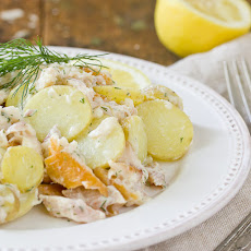 Smoked Trout & Potato Salad with Buttermilk Vinaigrette