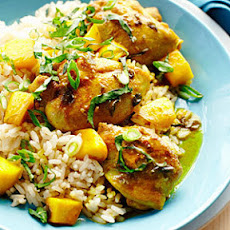 Mango Chicken over Rice