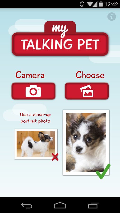 Android application My Talking Pet screenshort