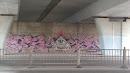 Eye Graffiti Under Bridge