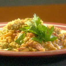 Smoked Turkey and White Bean Casserole with Herbed Crumb Topping