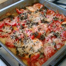Baked Polenta with Fresh Tomatoes and Parmesan