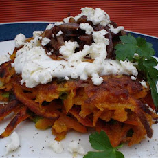 Vegetable Fritters With Caramelised Onions