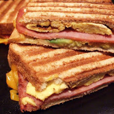 Breakfast Scrambled Egg Panini