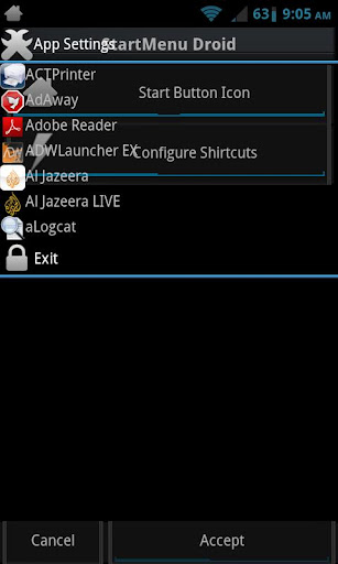 StartMenu Droid