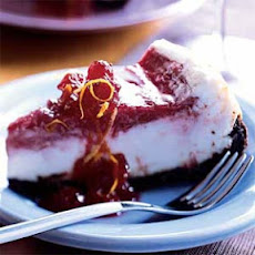 Swirled Cranberry Cheesecake