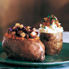 Twice-Baked Potato Cups with Caramelized Shallots