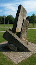 Stein Skulptur Im Park 