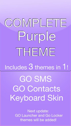 GO SMS Purple Theme