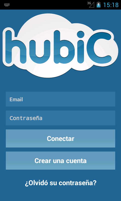 Android application hubiC screenshort