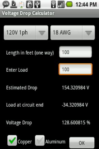 Voltage Drop Calculator