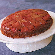 Rhubarb Anise Upside-Down Cake