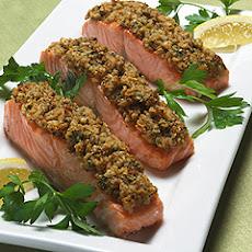 Lemon Scented Crumb-coated Salmon