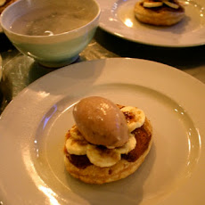 Bruleed Banana Tart with Nutella Cream