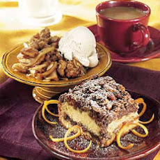 Sour Cream-Orange Coffee Cake with Chocolate-Pecan Streusel